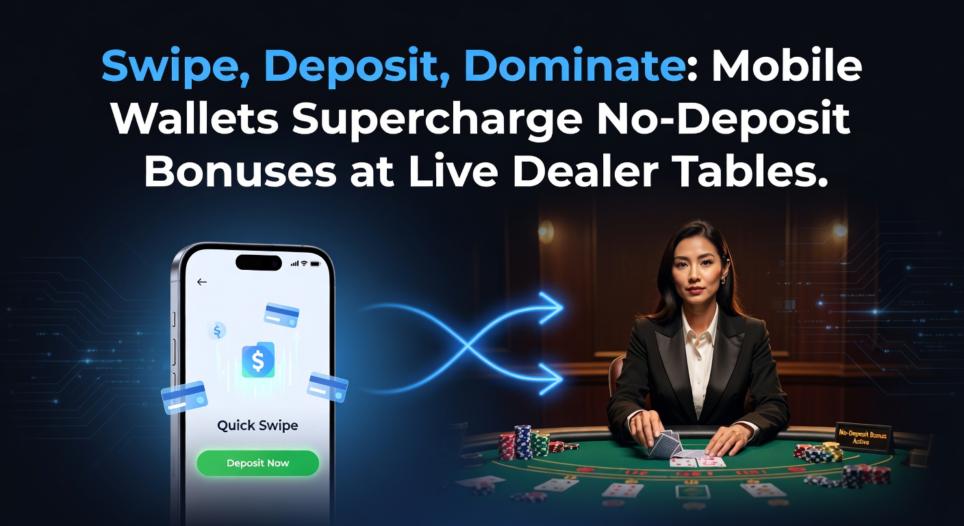 Smartphone displaying a mobile wallet app next to a live dealer blackjack table on screen, highlighting seamless deposit flow